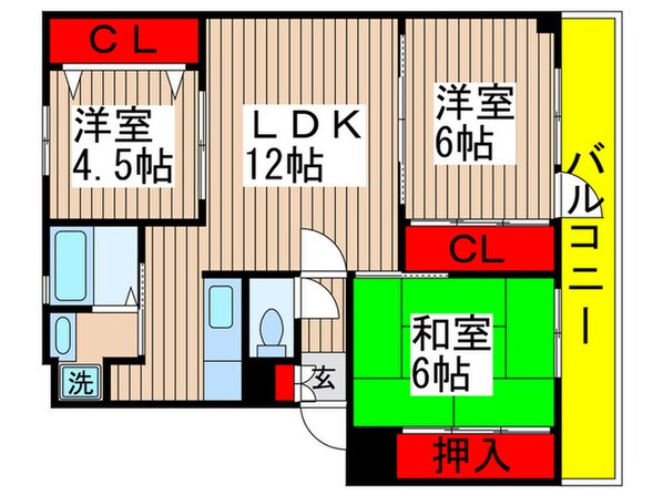 ウインド志津の物件間取画像